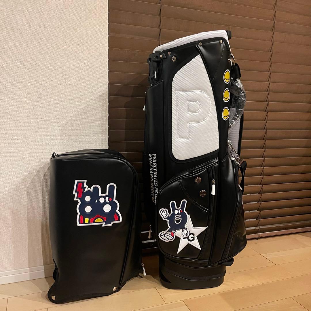 【即発送】PEARLY GATESパーリーゲイツ キャディバッグ ゴルフバッグ黒