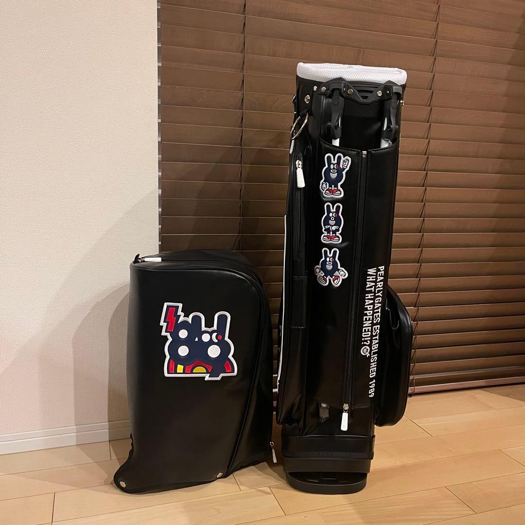 【即発送】PEARLY GATESパーリーゲイツ キャディバッグ ゴルフバッグ黒