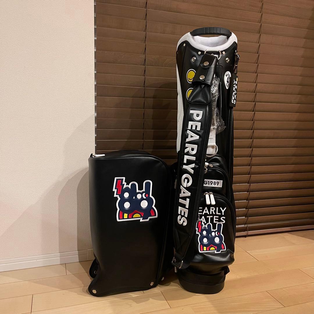 【即発送】PEARLY GATESパーリーゲイツ キャディバッグ ゴルフバッグ黒