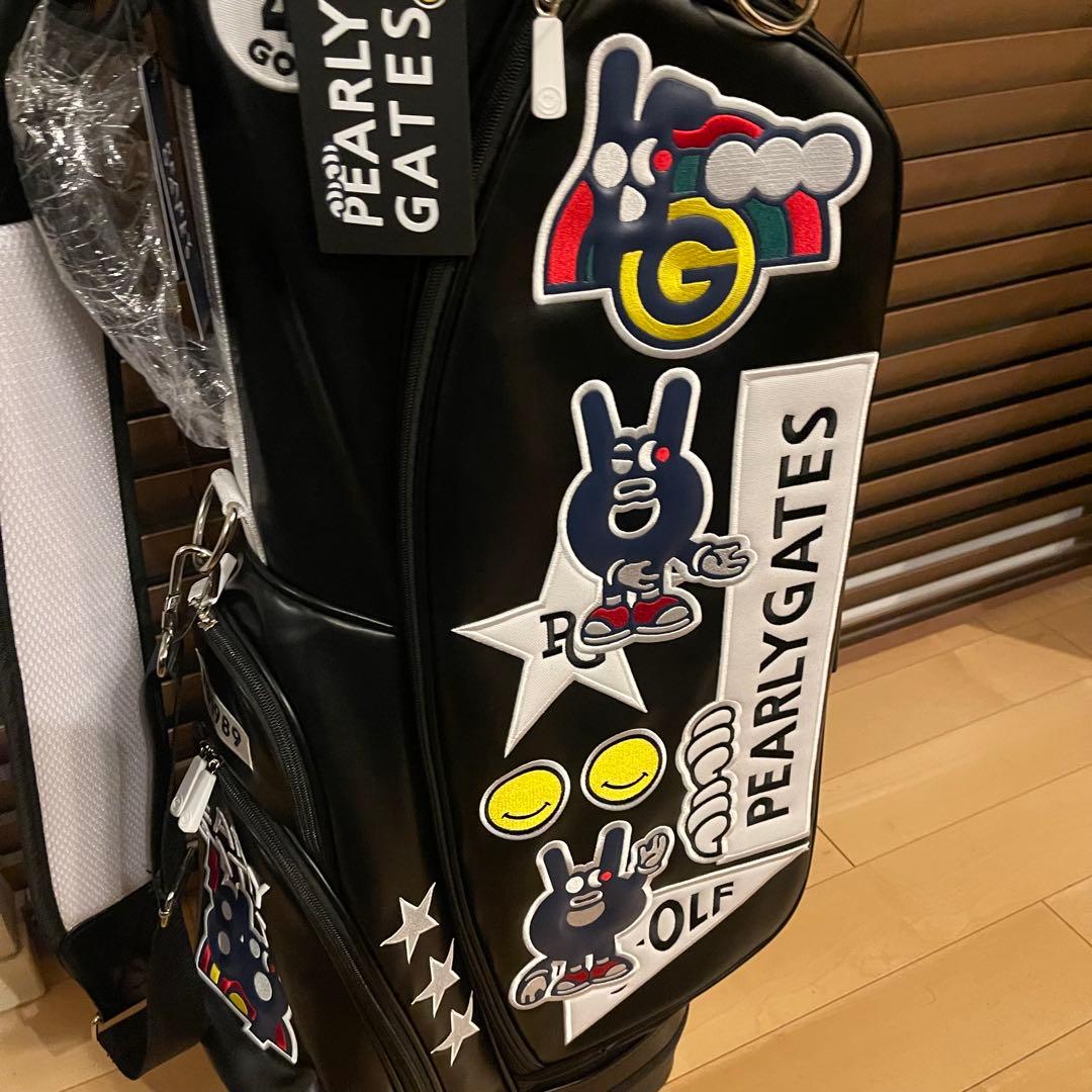 【即発送】PEARLY GATESパーリーゲイツ キャディバッグ ゴルフバッグ黒