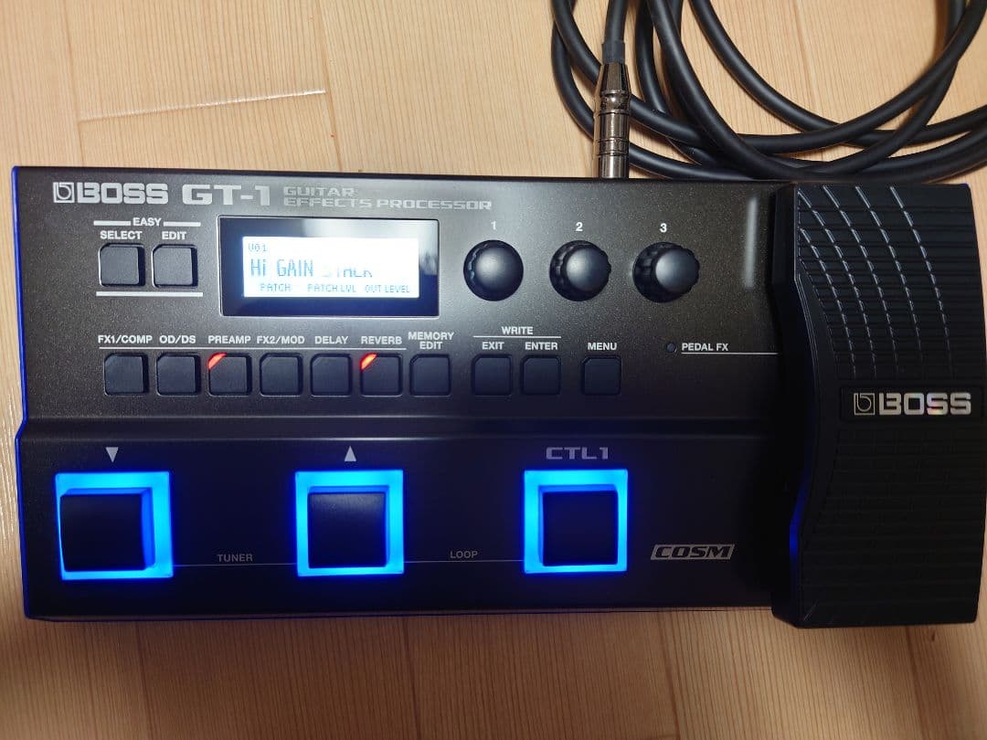 BOSS GT-1 マルチエフェクター　純正アダプター 教科書セット