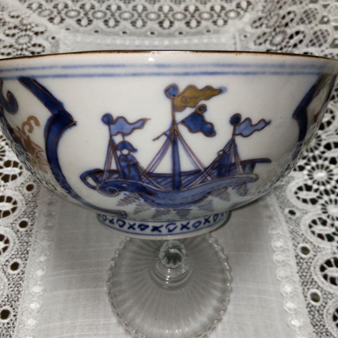 古伊万里四艘船文鉢。