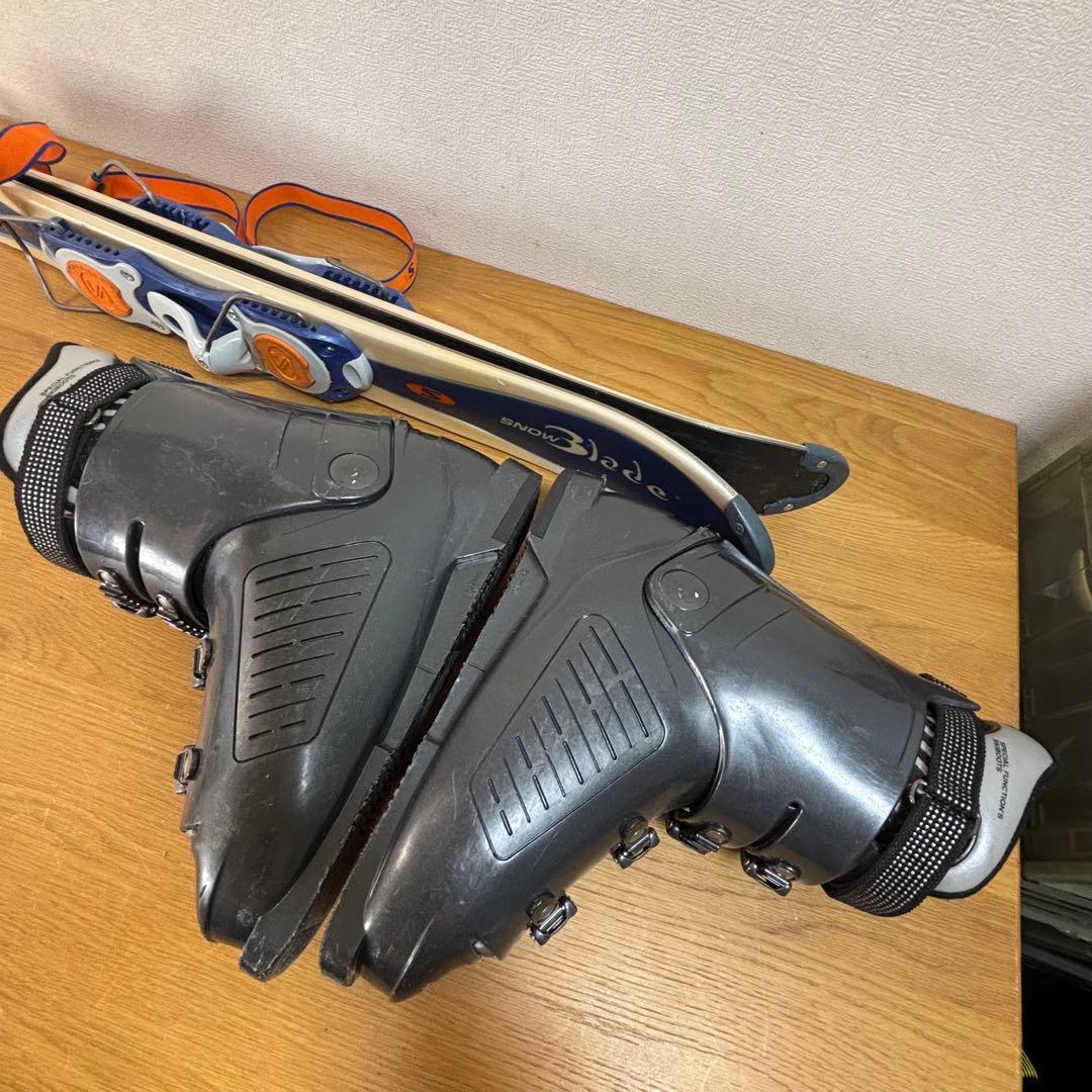 メンズ　ショートスキー　ファンスキーセット　サロモン　27-27.5cmブーツ付