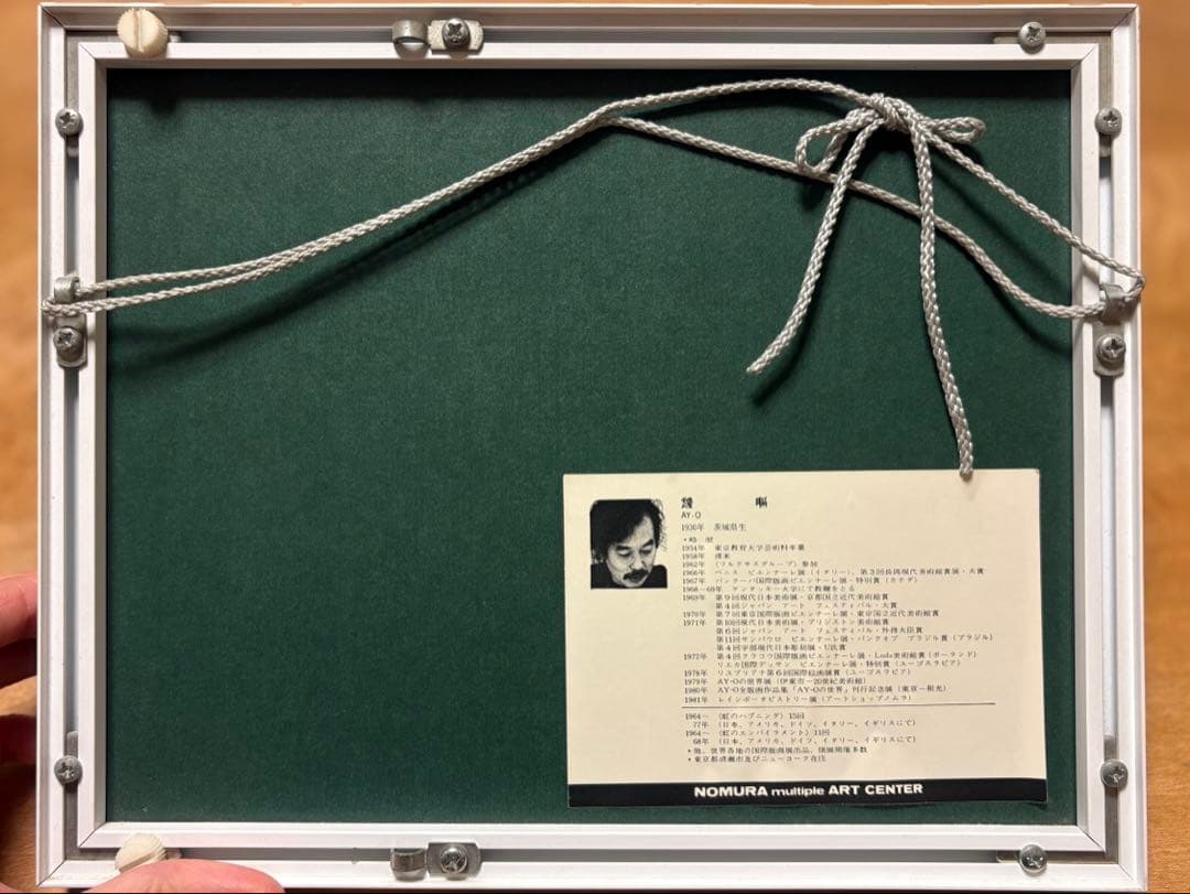 靉嘔 AY-O シルクスクリーン 1982年