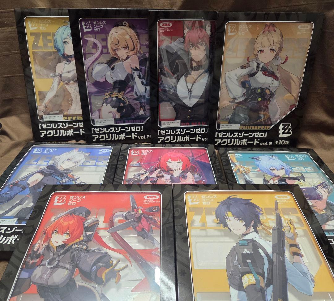 GIGO　　ゼンレスゾーンゼロ アクリルボード 　9種　イラストボード　ゼンゼロ