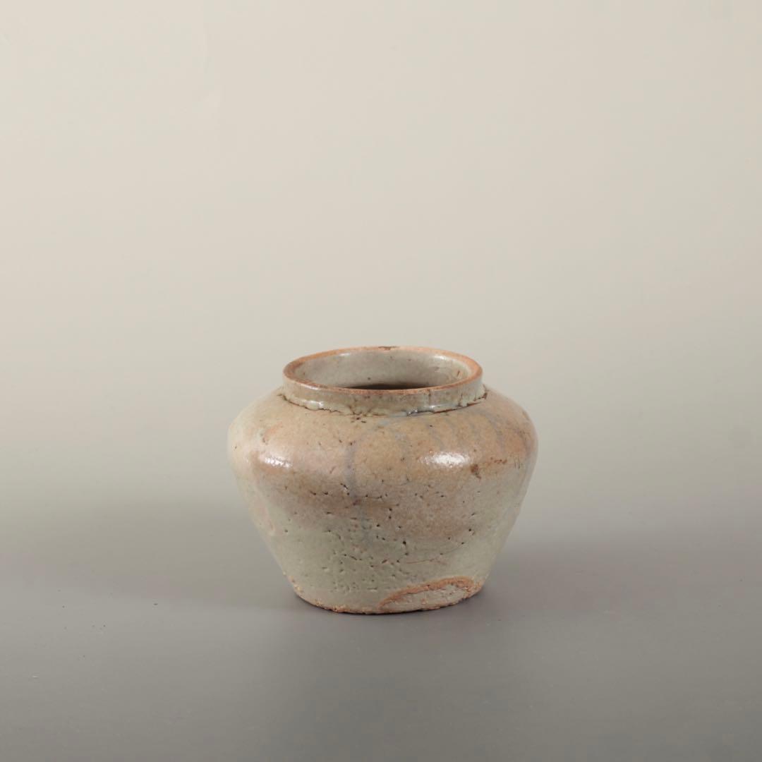 李朝 染付 小壺 朝鮮美術 壺 古道具 アンティーク 青花 茶道具