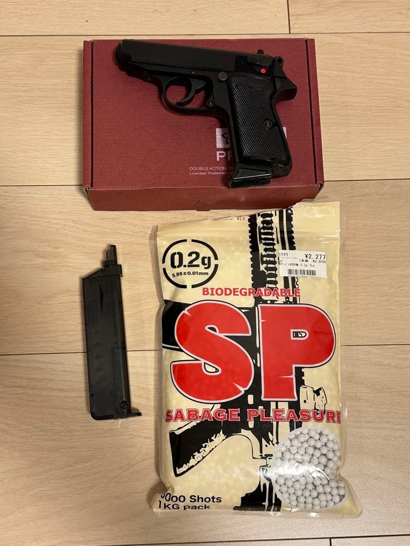 マルゼン ワルサー ニュー PPK/S ブラックモデル 18歳以上 ガス