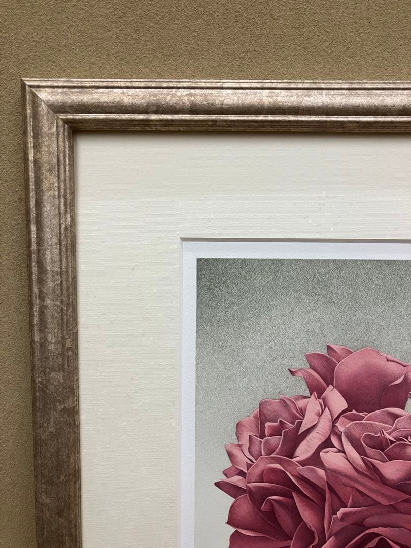 山本桂右 「ピンクのバラ」 35/60 サイン入り