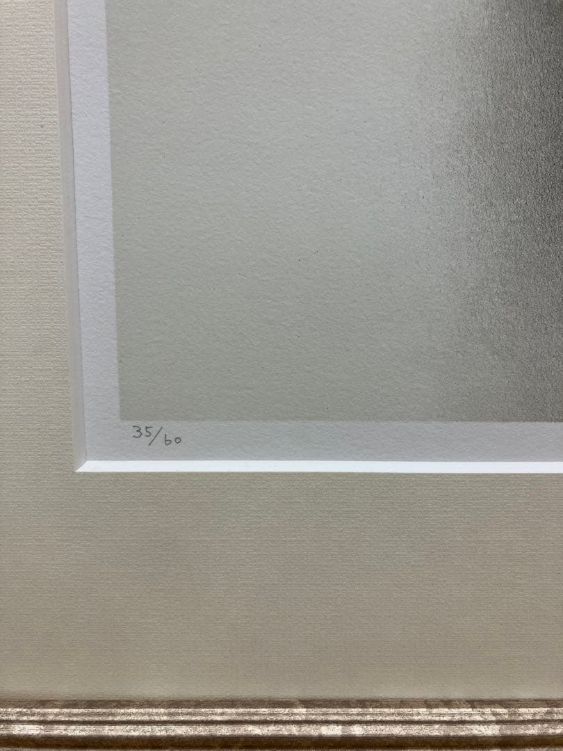 山本桂右 「ピンクのバラ」 35/60 サイン入り