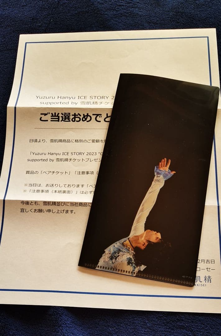 1点限りレア 羽生結弦 雪肌精当選チケットケース GIFT