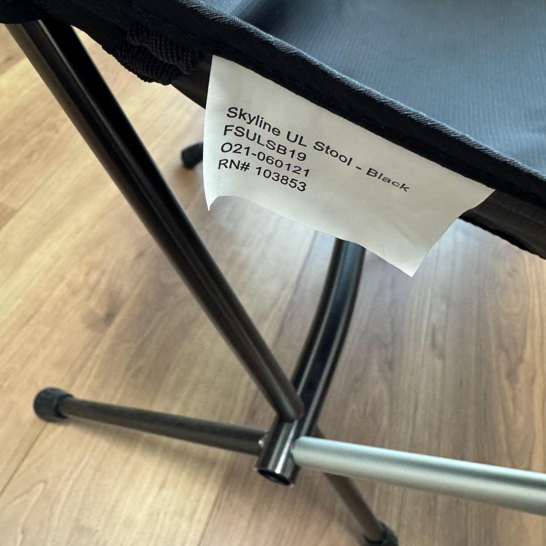 【美品】BIG AGNES ビッグアグネス スカイライン ULスツール ブラック