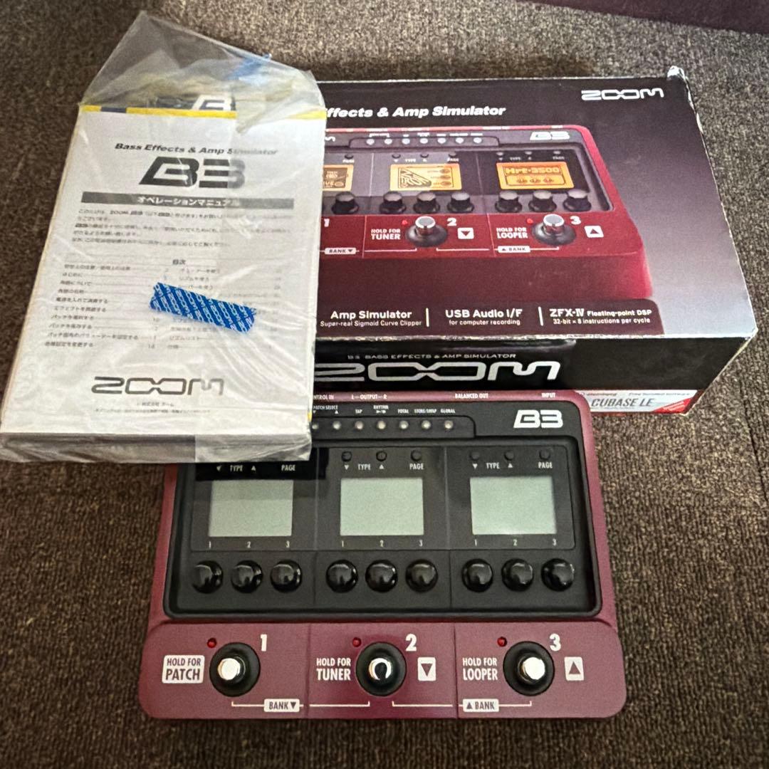 早いもの勝ち【動作確認済み】ZOOM B3 ベースエフェクター DI