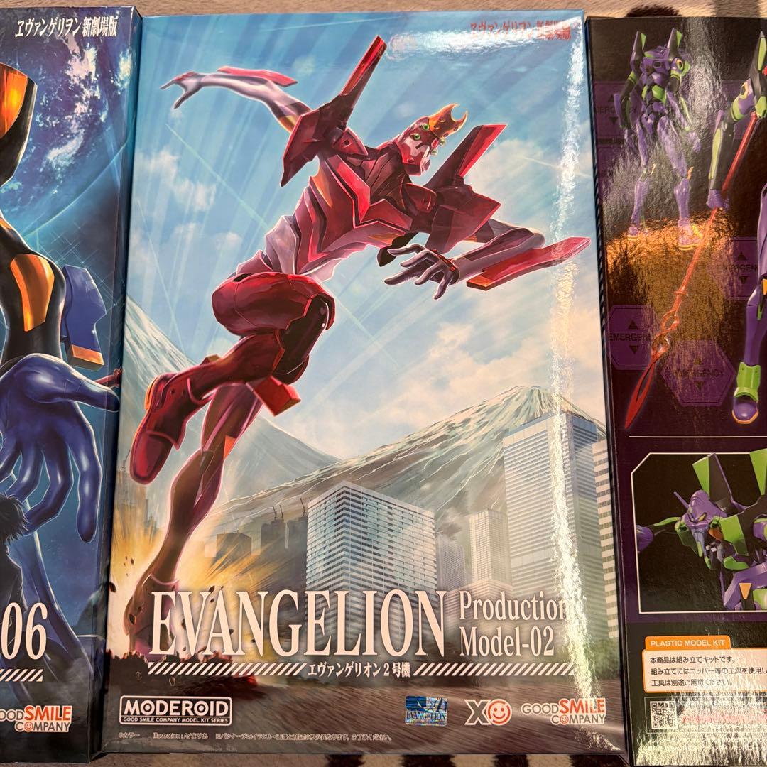 新品未開封　MODEROID EVANGELION 3点SET