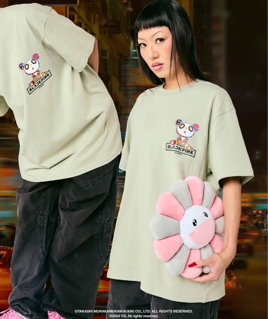 BLACKPINK MURAKAMI 村上隆 カイカイキキ お花 クッション