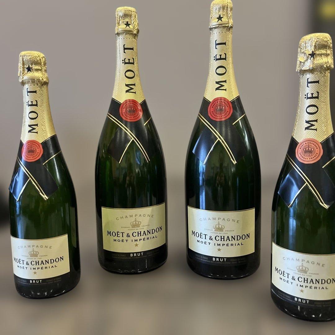 ディスプレイ用　Moët & Chandon Brut シャンパン 4本セット