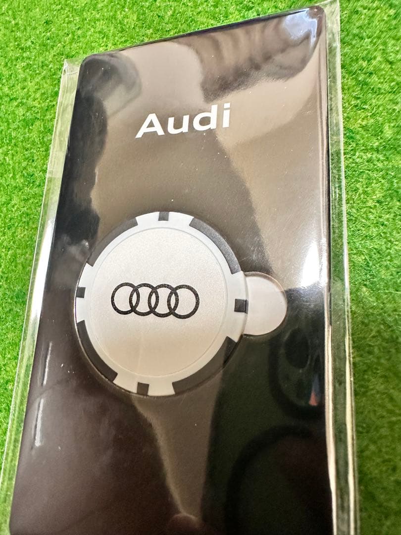 アウディマーカーセット ゴルフマーカー ゴルフタオル トートバック 缶入りティー