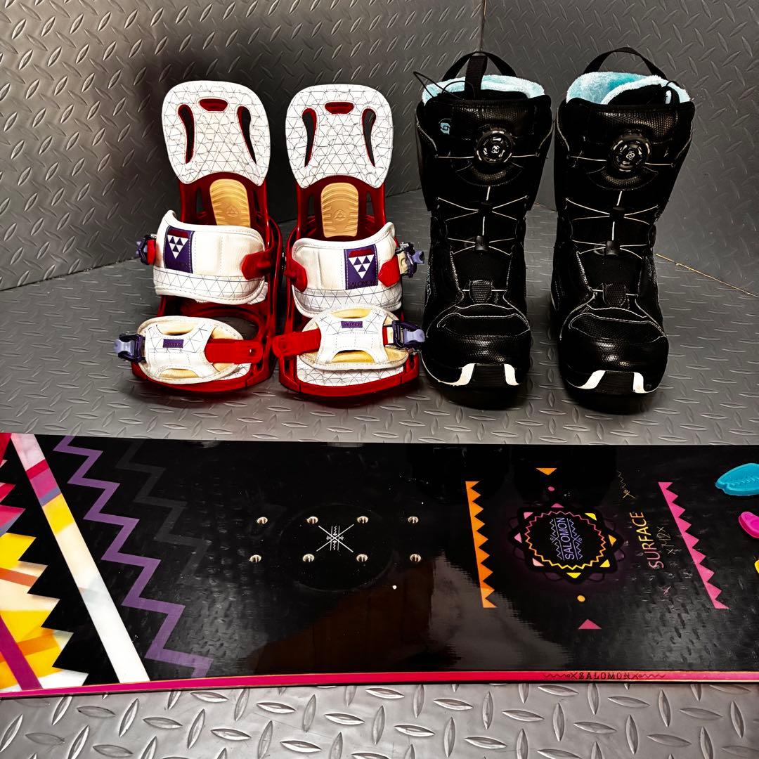 【レディース】オールサロモン SURFACE 142 BOAブーツ ３点セット