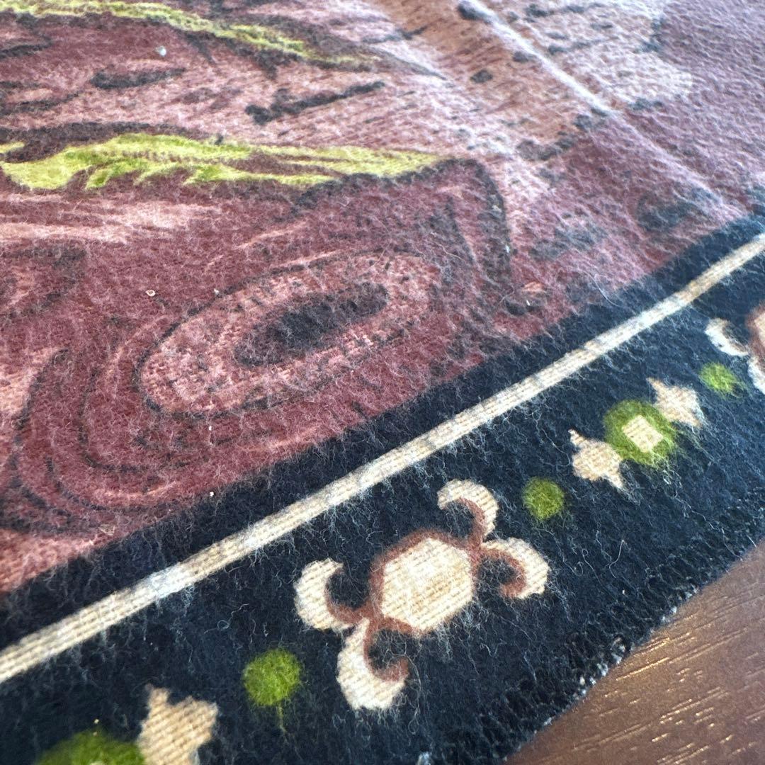 70's ☆ユニコーン☆ フェルトタペストリーコットン100 Turkey 美品