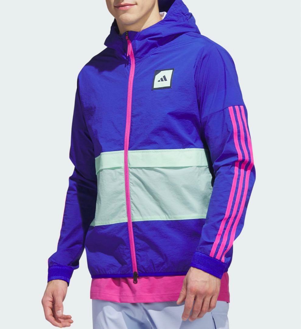 アディダス ADICROSS カラーブロック フルジップフーディージャケット
