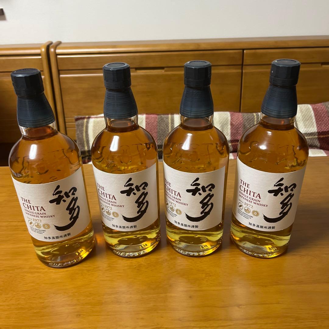 知多　THE CHITA グレーンウイスキー 47% 4本セット