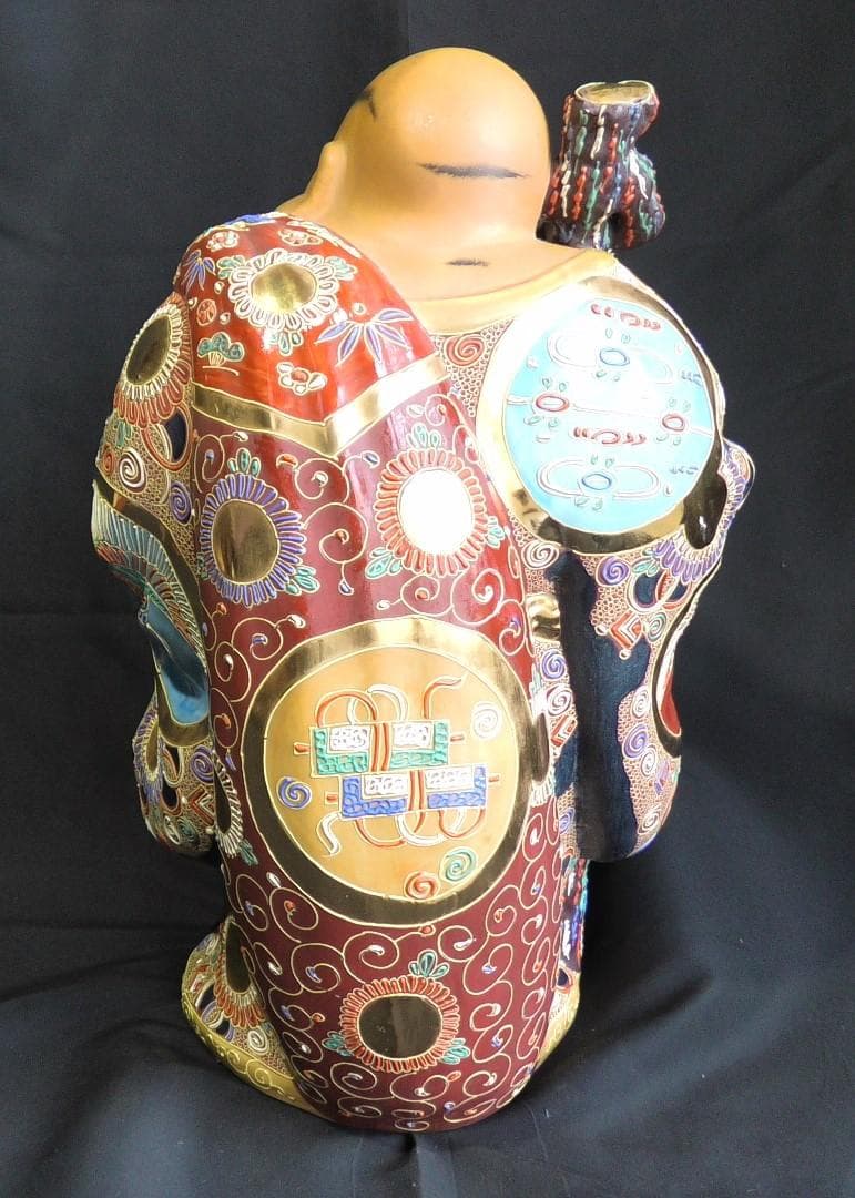 布袋様 九谷焼 置物 骨董品 インテリア 和風 オブジェ