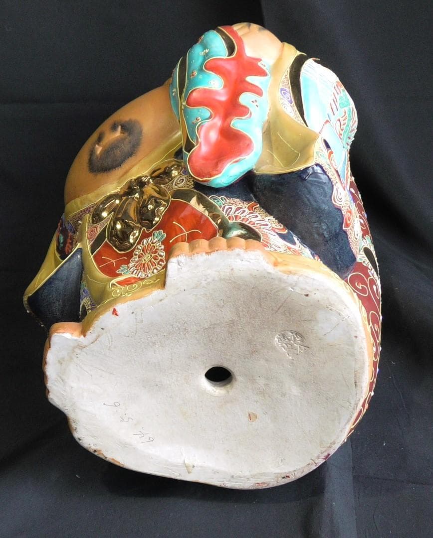 布袋様 九谷焼 置物 骨董品 インテリア 和風 オブジェ