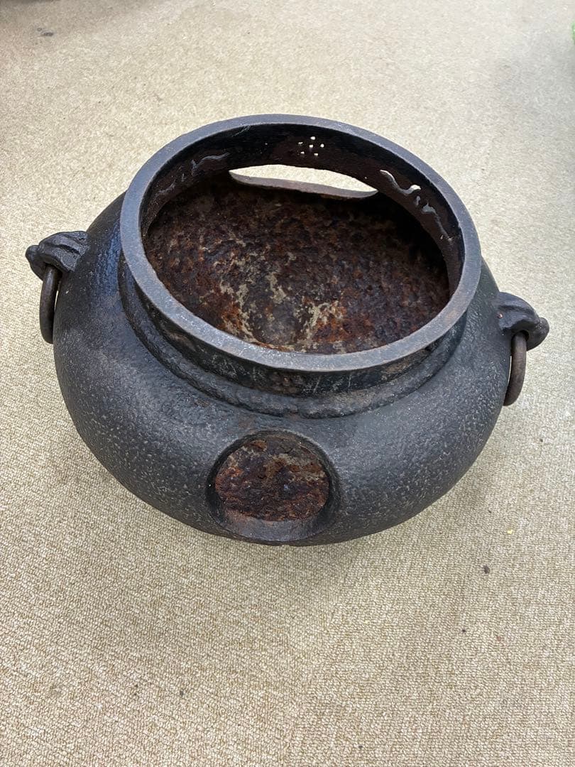 鋳鉄製 電気式 茶釜 取っ手付き