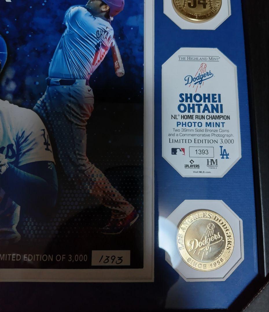 ドジャース 大谷翔平 2024 NLホームラン王獲得記念ダブルフォトミント