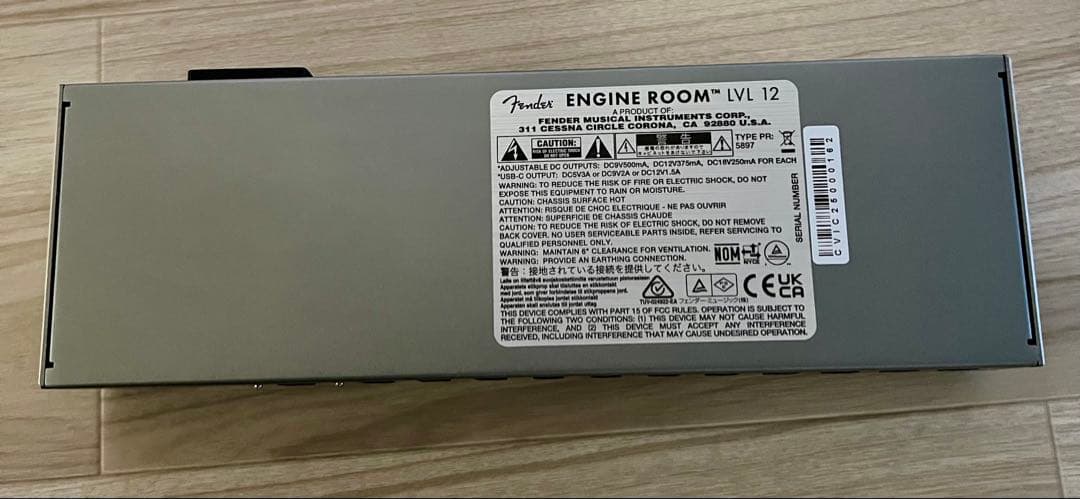 Fender Engine Room LVL12 パワーサプライ
