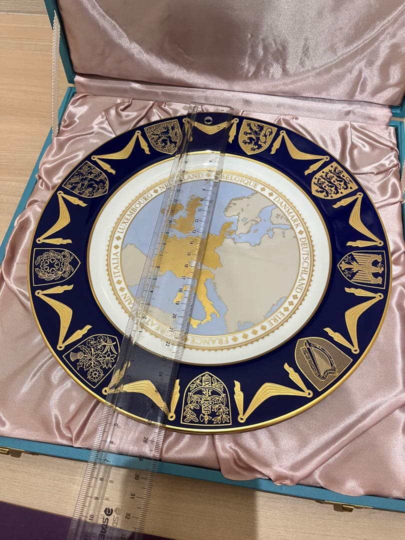 spode 限定品ヨーロッパ地図装飾皿　アンティーク　ロイヤル　イギリス