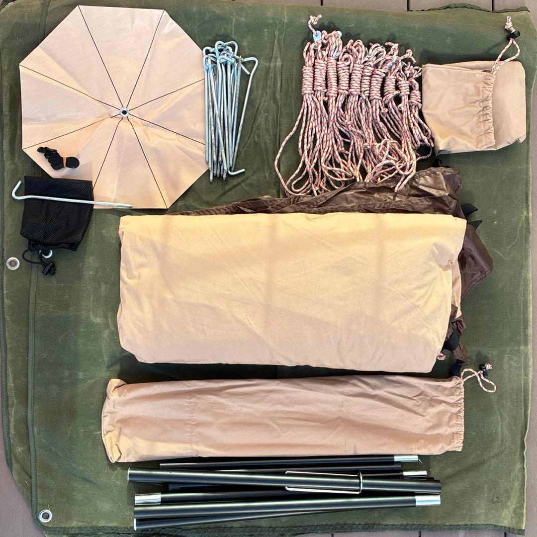 MC トモウント ワンポールテント TC ソロ テント 2.1mインナー付き