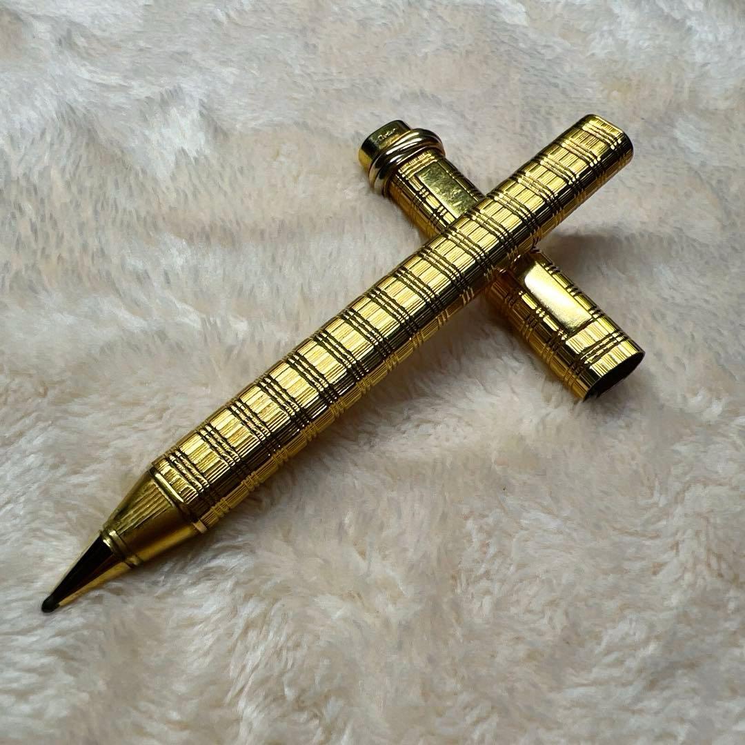 ◆Cartier カルティエ トリニティ ボールペンチェック柄