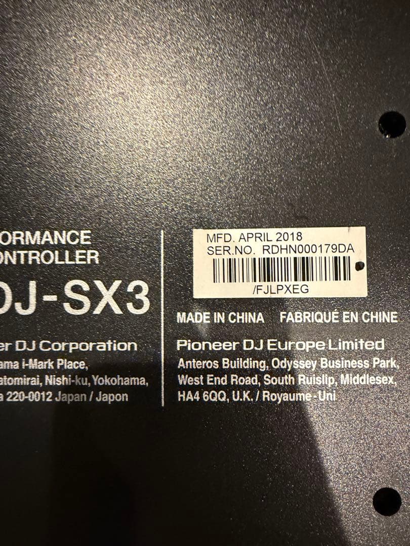 Pioneer DJ コントローラー DDJ-SX3