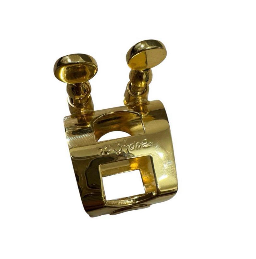 アルトサックス？　リガチャー ウッドストーン金メッキ メタル用　6番？