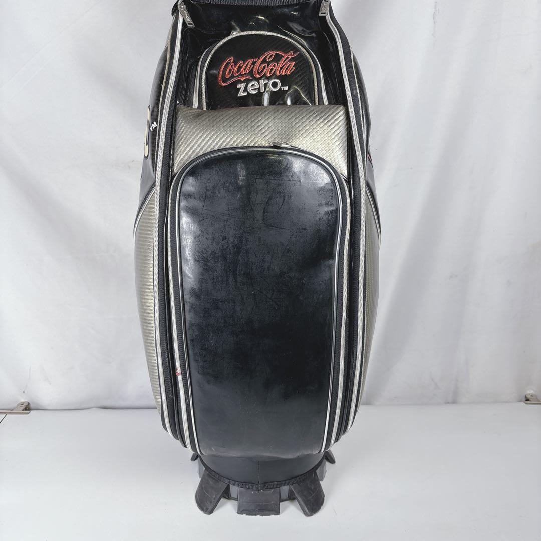 コカコーラZERO キャディバッグ ゴルフバッグ フード付き 9.5型