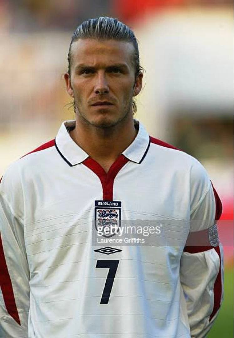 ベッカム　実使用　直筆サイン　イングランド代表　証明書・写真付　ザ・ダグアウト