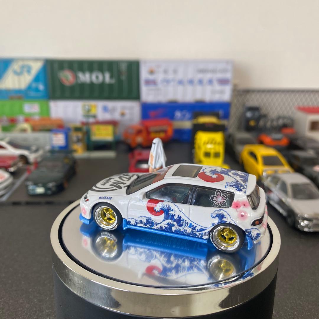 ホンダ シビック EG サクラ カスタム　+ カスタムアクリルケース