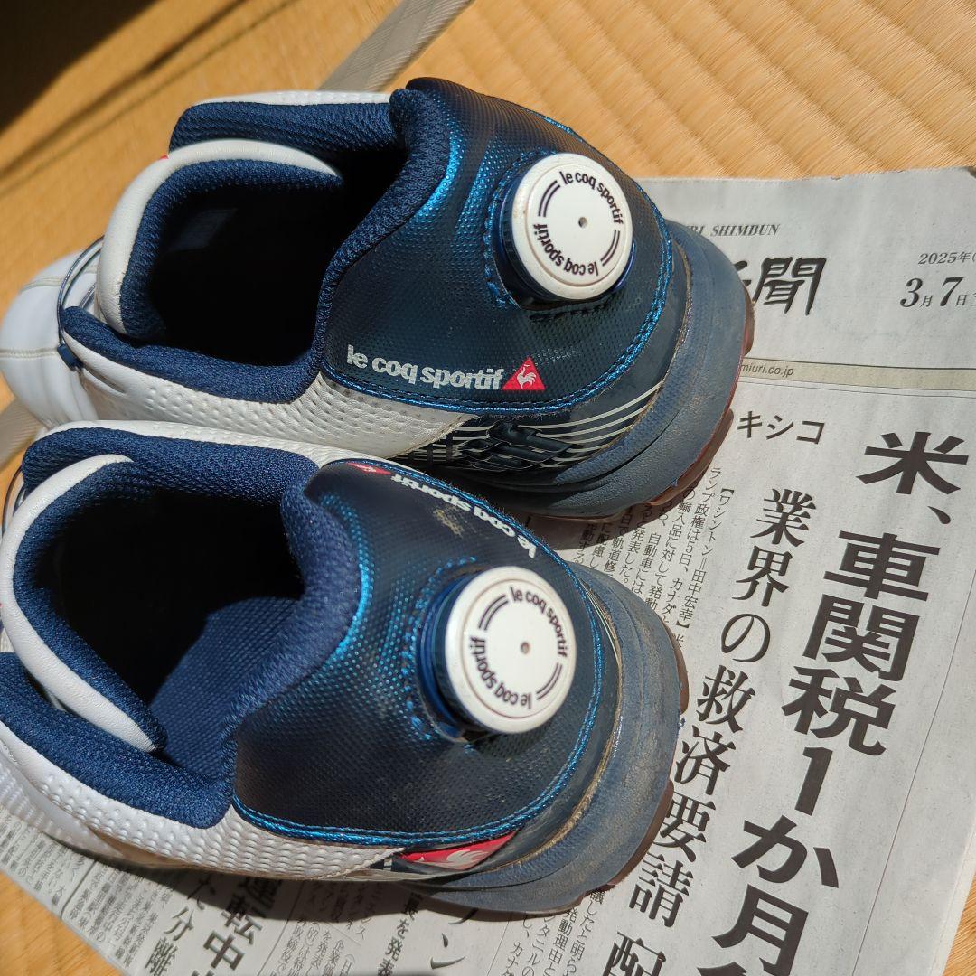 le coq sportif ゴルフシューズ ホワイト/ネイビー