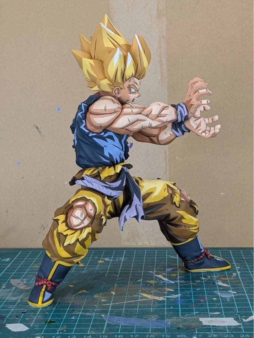 ドラゴンボールレジェンズ 超サイヤ人　孫悟空 フィギュア二次元彩色2Dリペイント