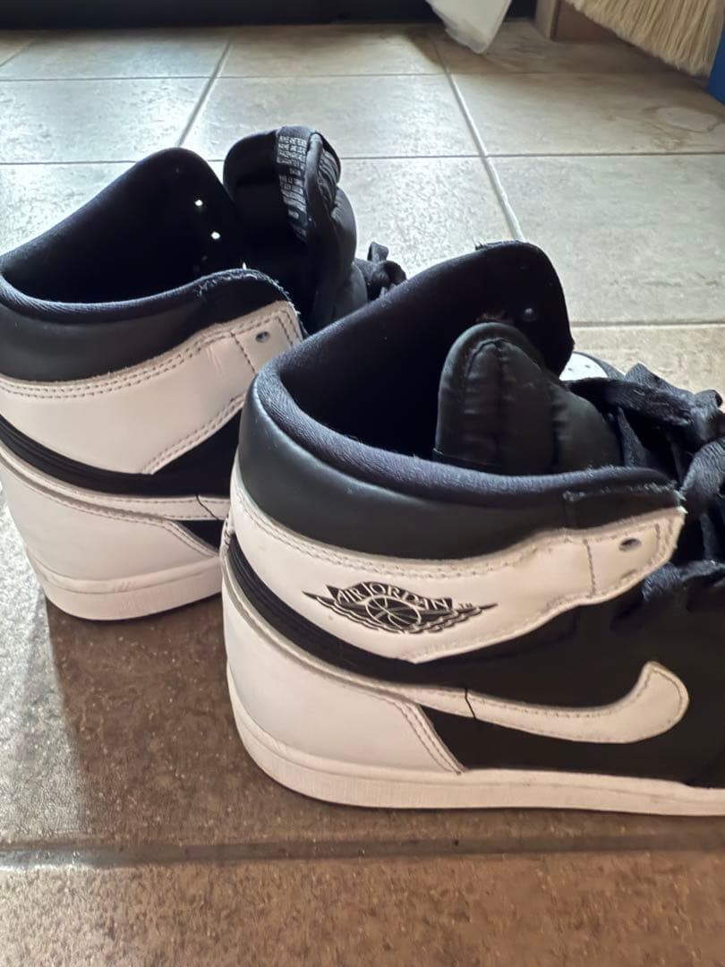 Nike Air Jordan 1 ブラック/ホワイト ハイカットシューズ