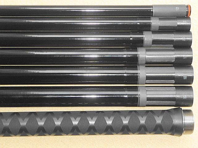 【がま磯 たもの柄 マスターモデル ７３０】レア超美品7.3ｍ！熱収縮チューブ！