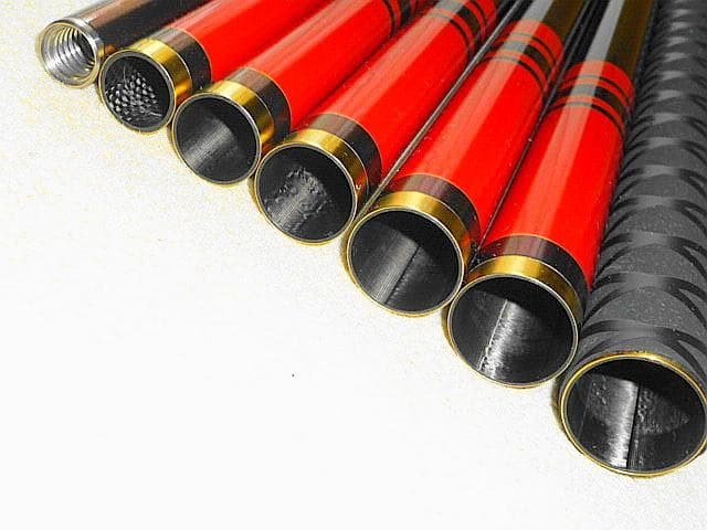 【がま磯 たもの柄 マスターモデル ７３０】レア超美品7.3ｍ！熱収縮チューブ！