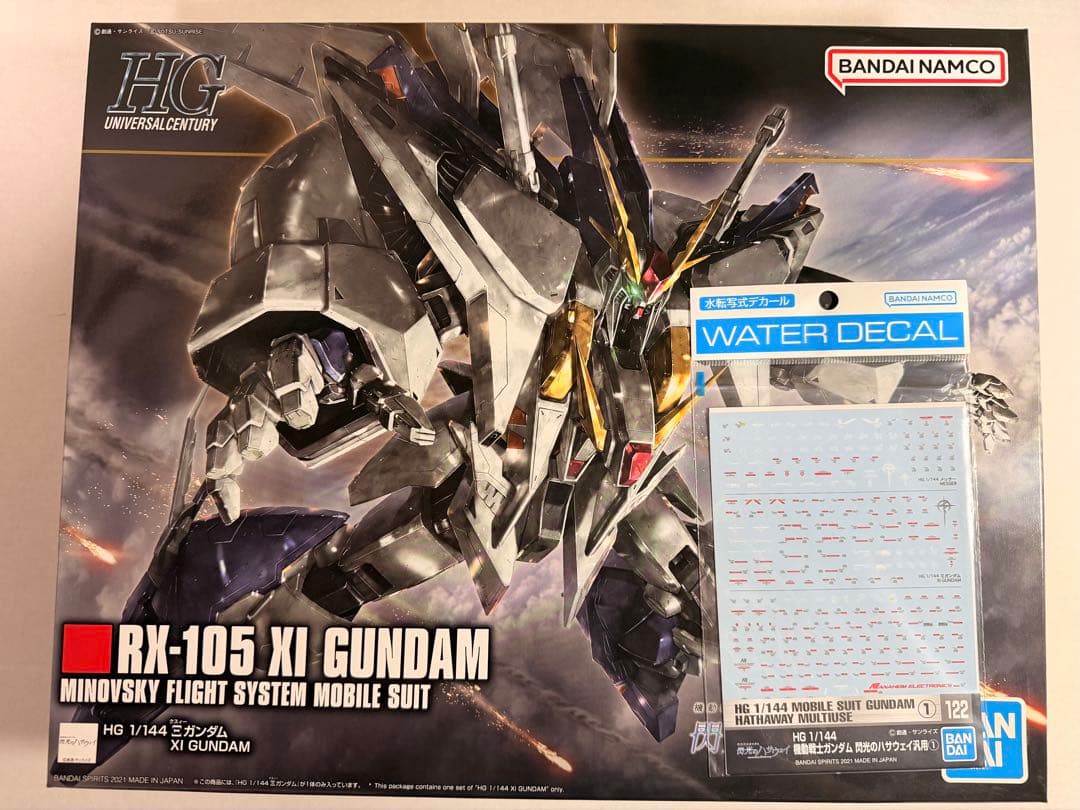 HG 1/144 Ξ（クスィー）ガンダム、デカール（閃光のハサウェイ汎用①）