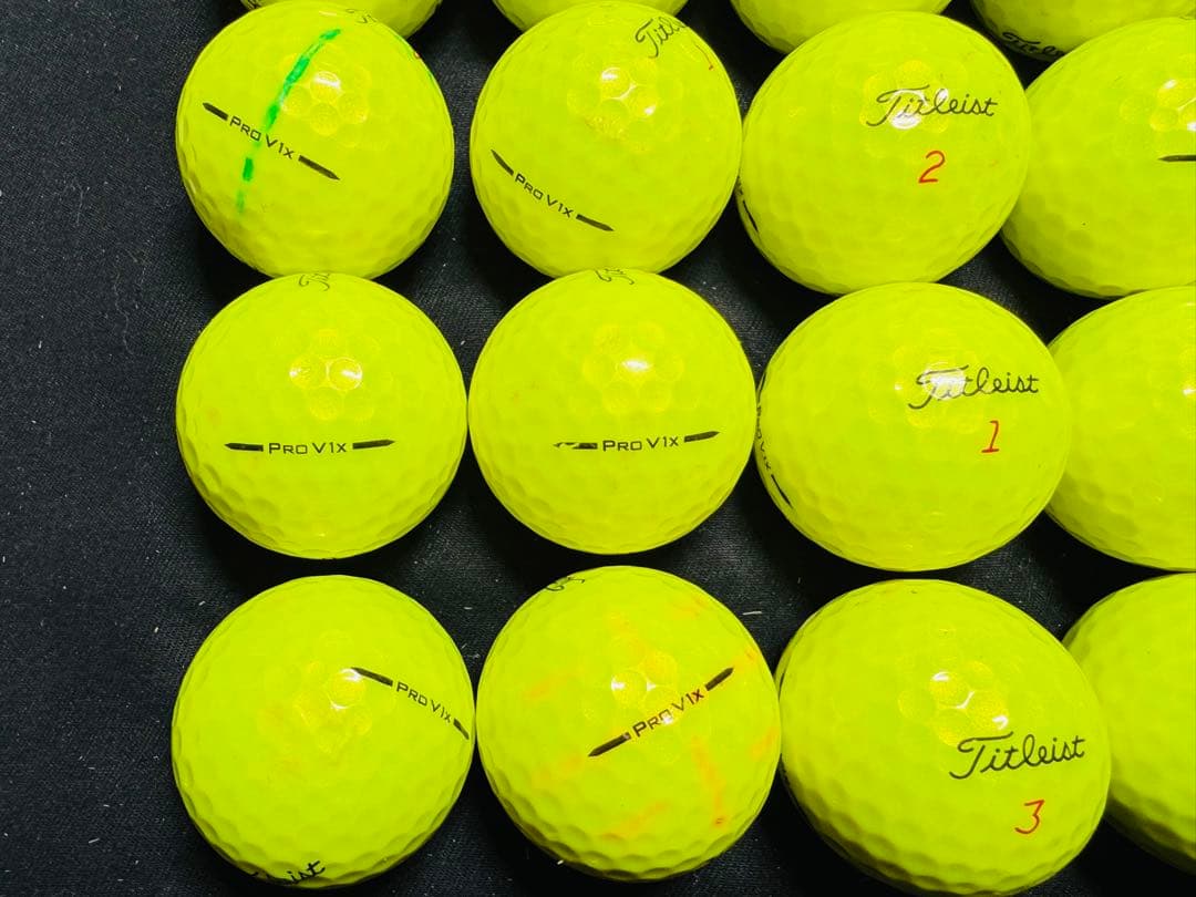 最新 タイトリスト PRO V1X 2025年モデル 30個　　イエロー