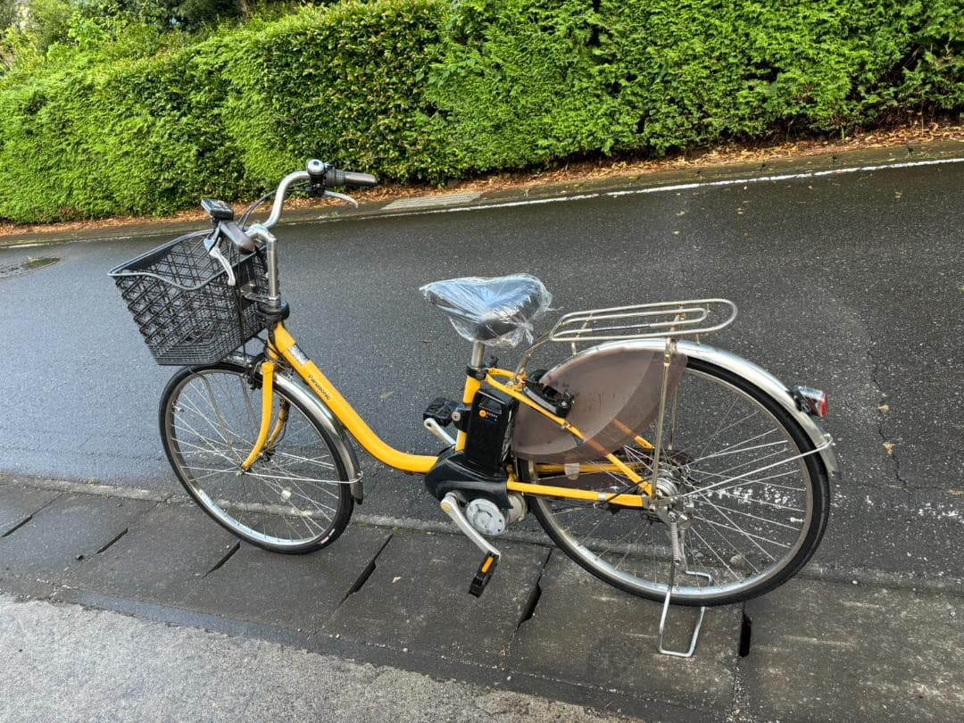 パナソニック ビビ・DX 26型 内装3段 電動自転車　マットミモザ