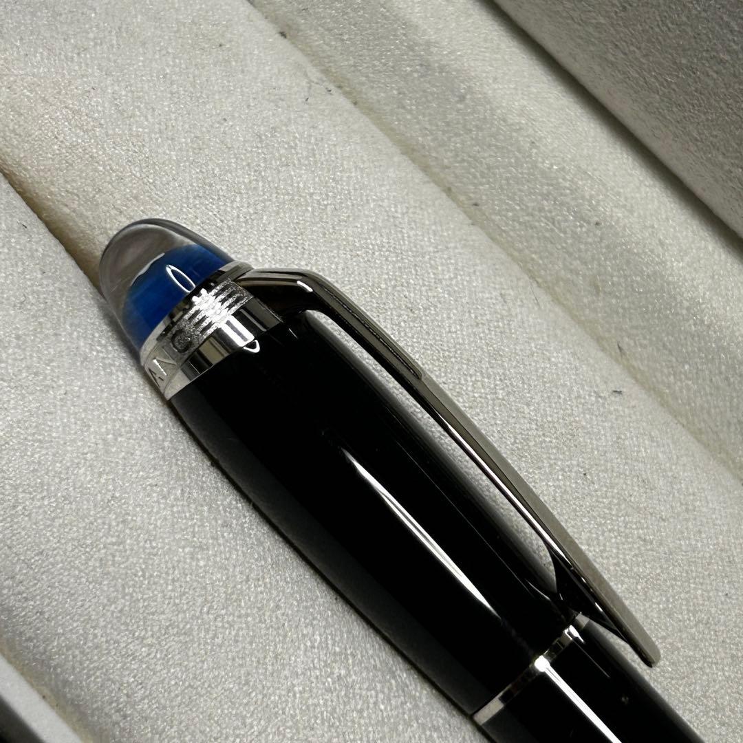 【美品】モンブラン スターウォーカー プレシャスレジン ボールペン ブルードーム