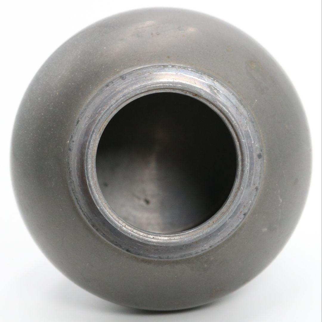 英祥堂造 古錫茶壷 茶心壷 煎茶道具 約328g　V247　BC23