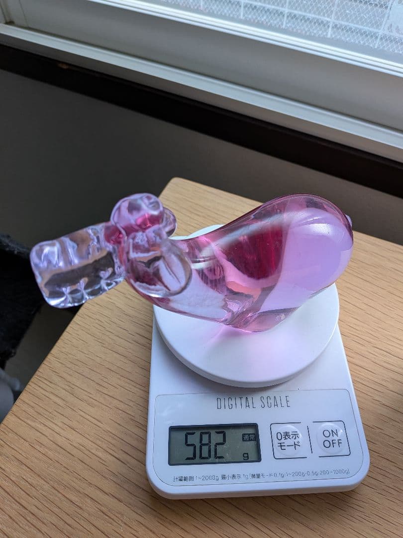 レア　ヴィンテージボヘミアガラスアメジスト色　犬の置物