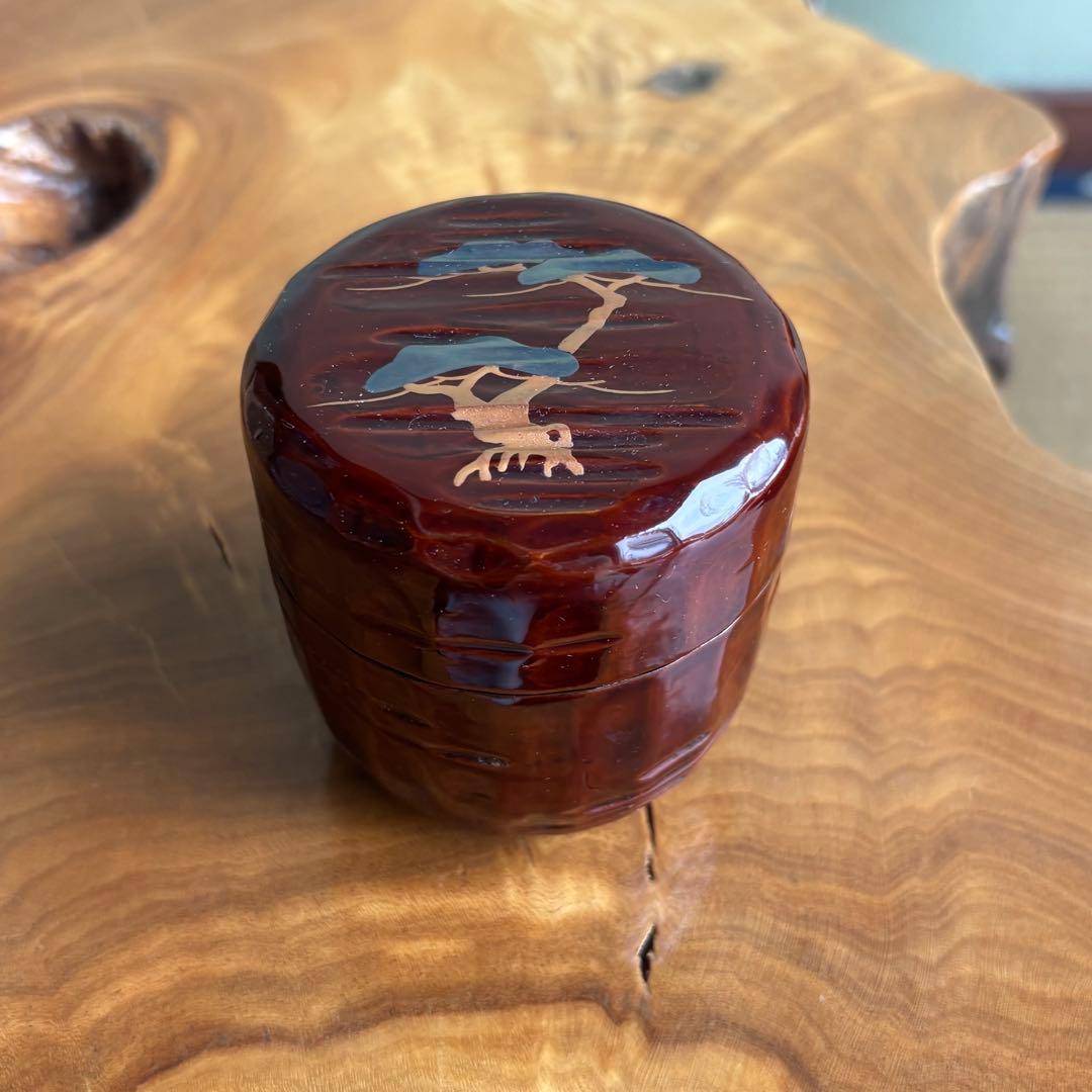 老松棗 道場宗廣作 棗 茶道具 共箱