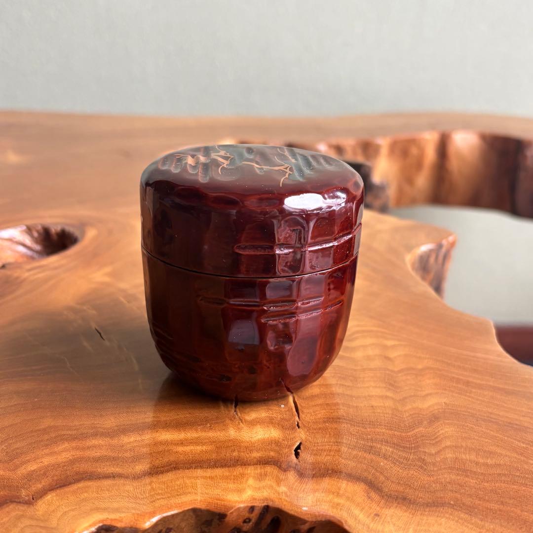 老松棗 道場宗廣作 棗 茶道具 共箱